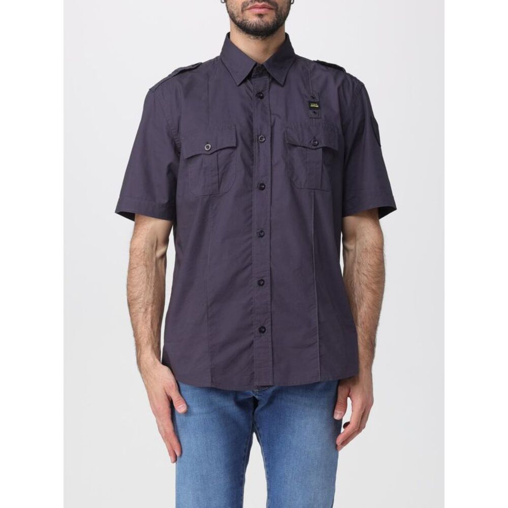 Blauer Shirt Men Blue
